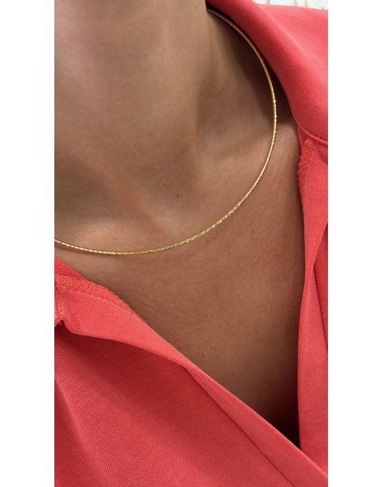 Chocker İnce Gold Kolye(42cm)
