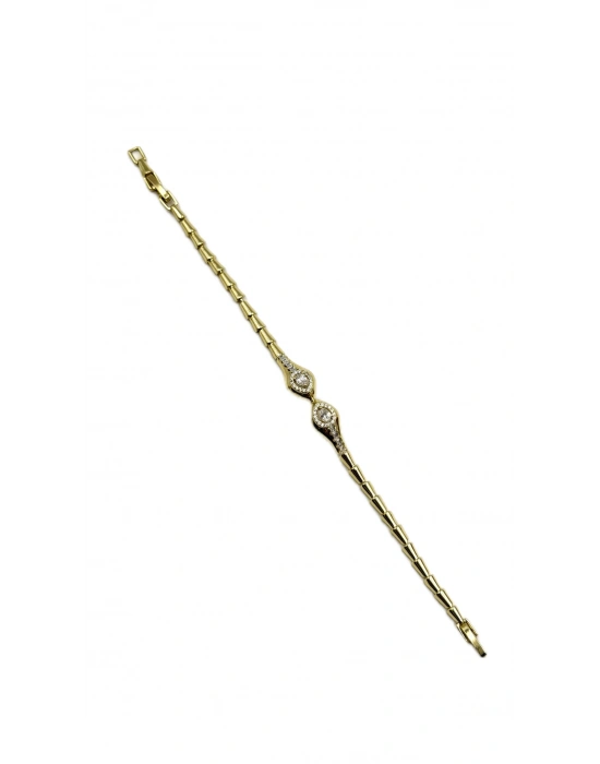 Damla Figür Zirkon Taş Detay Bileklik(18 cm)