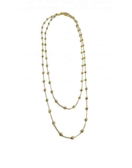 Dorika Top Detay Uzun Kolye(90cm)