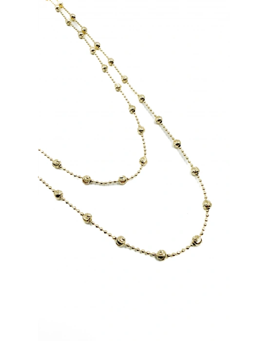 Dorika Top Detay Uzun Kolye(90cm)