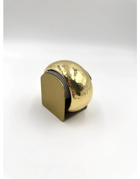 Gold Dövme Yüzey Detay Kalın Kelepçe Bileklik