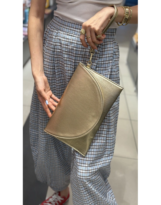 Gold Kadın Clutch & Portföy Çanta