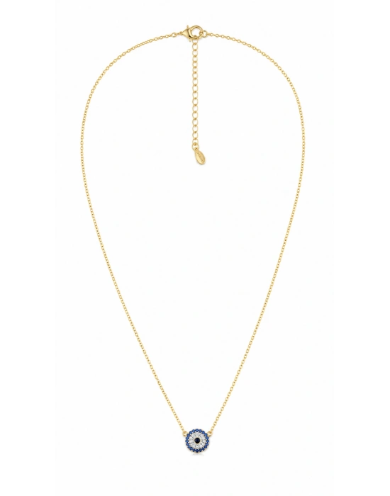 Gold Nazar Kadın Kolye (43cm)
