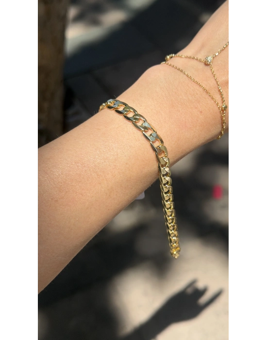 Gold Zincir Bileklik(19cm)