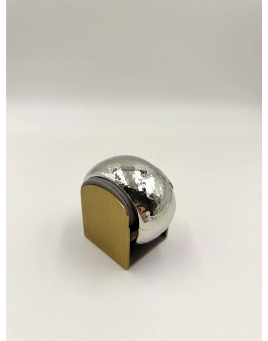 Gümüş Dövme Yüzey Detay Kalın Kelepçe Bilekşik