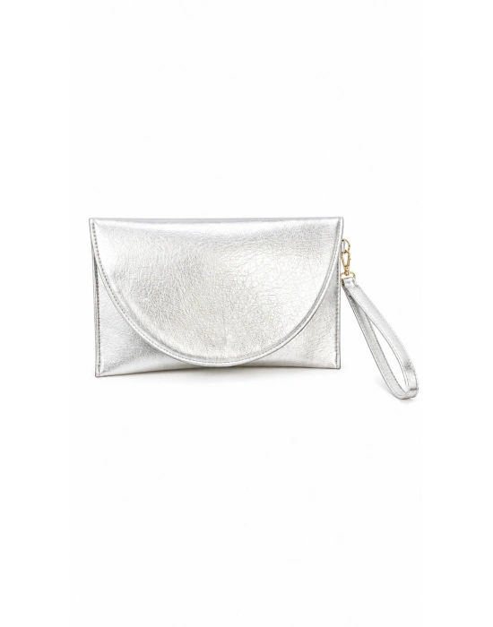 Gümüş Kadın Clutch & Portföy Çanta