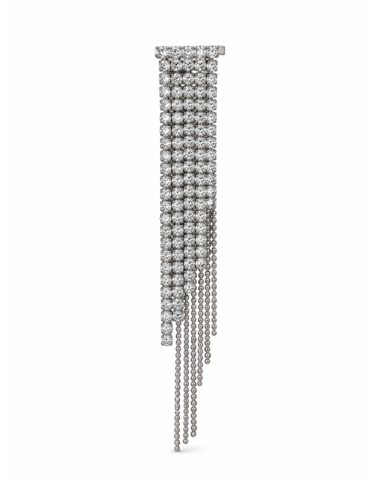 Gümüş Su Yolu Sallantılı Ear Cuff