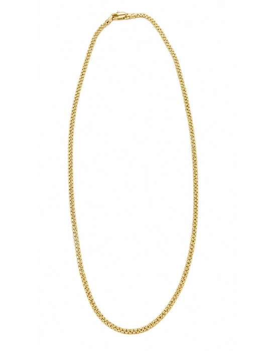 İnce Gold Hasır Örme Kolye(45cm)