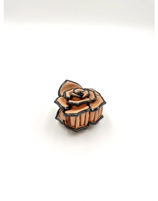 Kahve Siyah Gül Toka