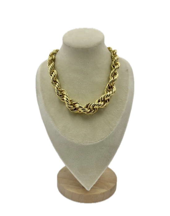 Kalın Burgu Zincir Kolye(42cm)