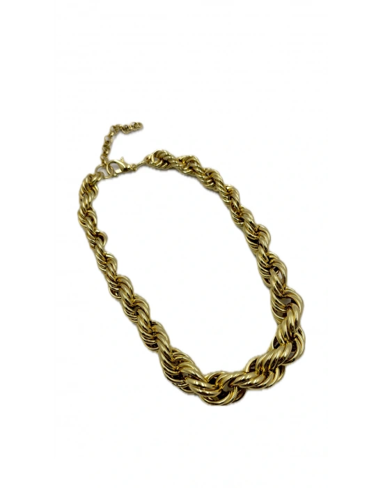 Kalın Burgu Zincir Kolye(42cm)