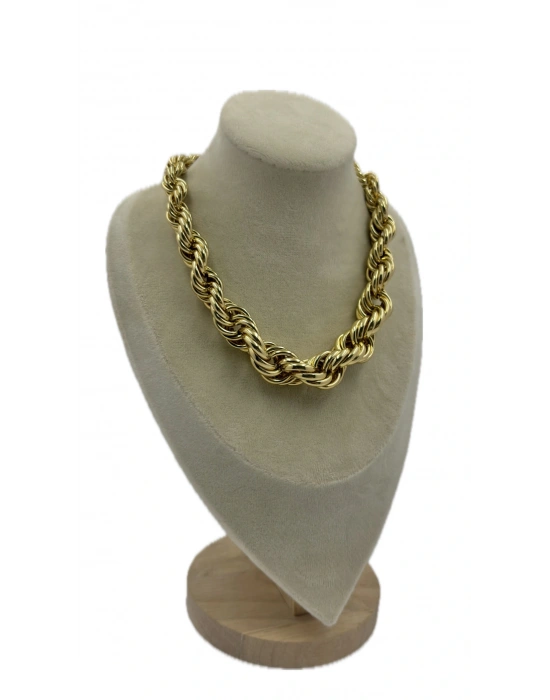 Kalın Burgu Zincir Kolye(42cm)