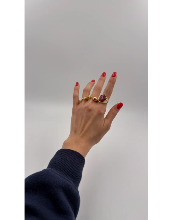 Kalp Detay 3’lü Set Yüzük