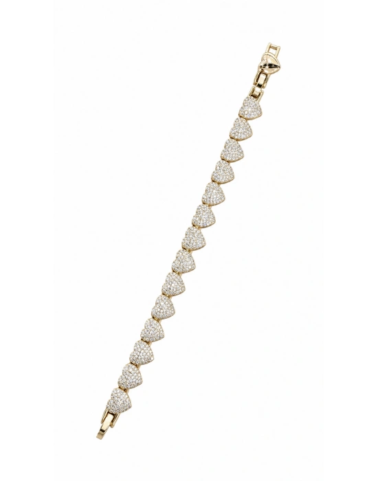 Kalp Figür Bileklik(17cm-uzatma dahil 19 cm)