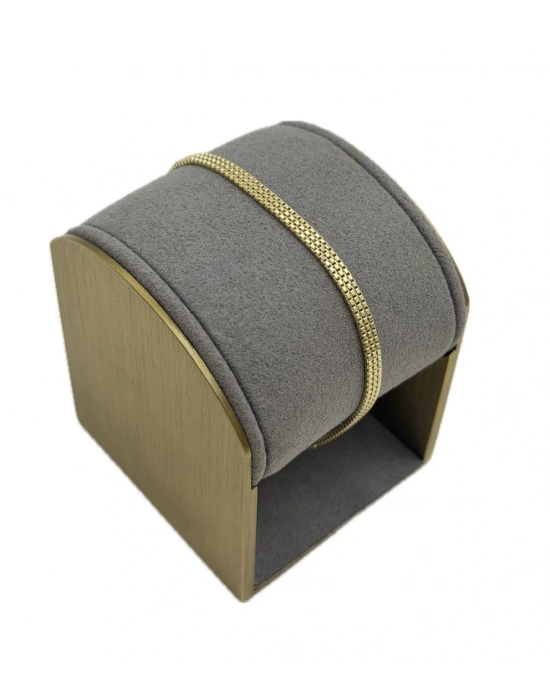 Kare Örme Zincir Üç Sıra Bileklik (16cm)