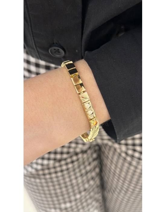 Kare Plaka Bileklik (18cm)