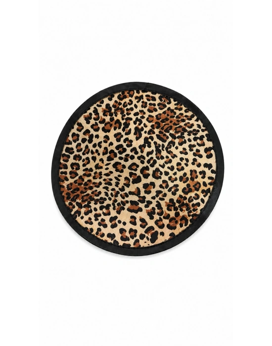 Leopar Desen Katlanabilir Yelpaze