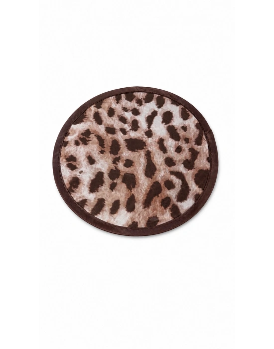 Leopar Desen Yelpaze