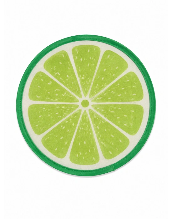 Lime Desen Katlanabilir Yelpaze