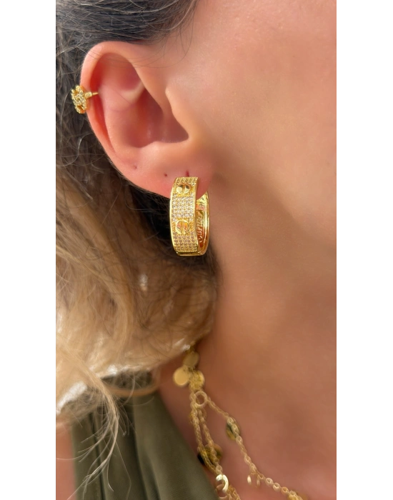 Marka Model Gold Halka Küpe