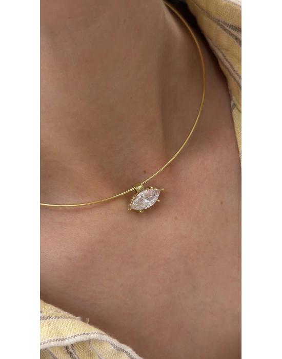 Markiz Taş Choker Kolye