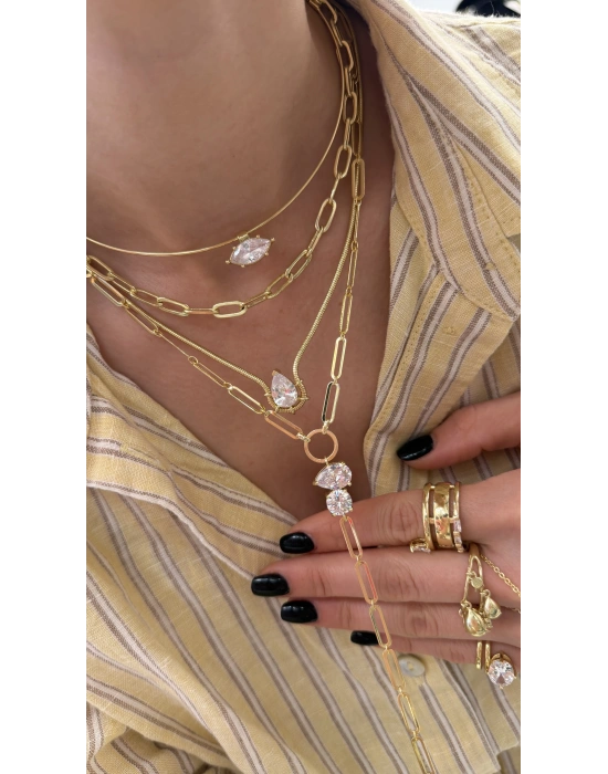 Markiz Taş Choker Kolye