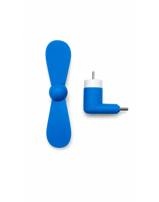 Mini Soğutucu Fan Type-C Mavi