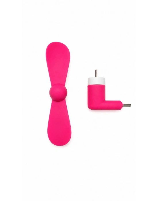 Mini Soğutucu Fan Type-C Pembe