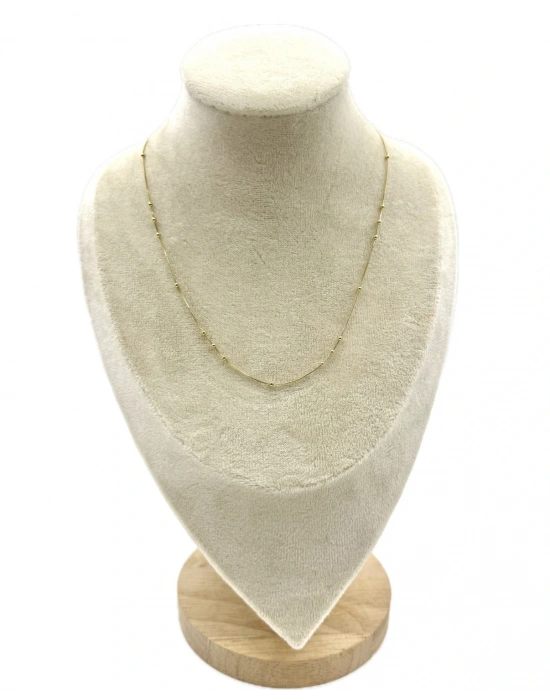 Özel Seri 3 Sıralı Top Detay Kolye(45cm)