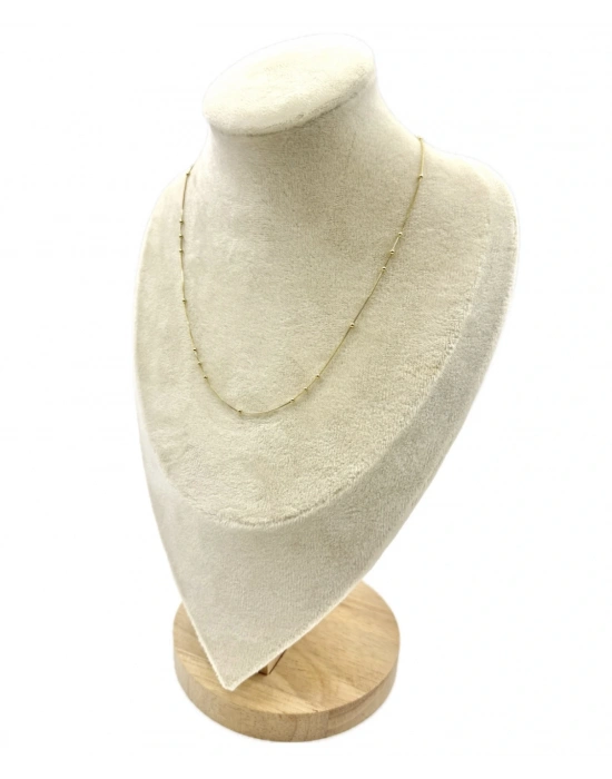 Özel Seri 3 Sıralı Top Detay Kolye(45cm)