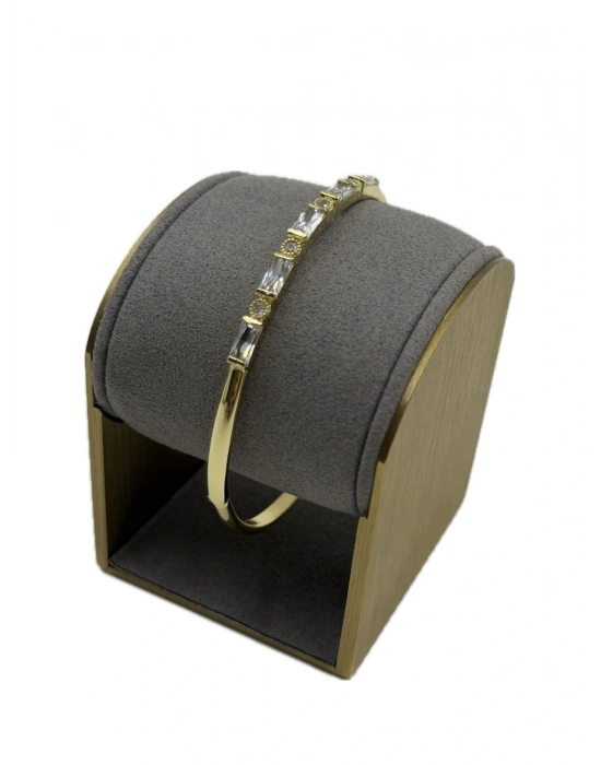 Özel Seri Baget Taş Yuvarlak Taş Detay Kelepçe