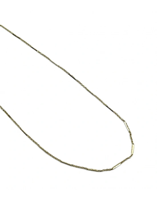 Özel Seri Boru Detay Zincir Kolye(45cm)