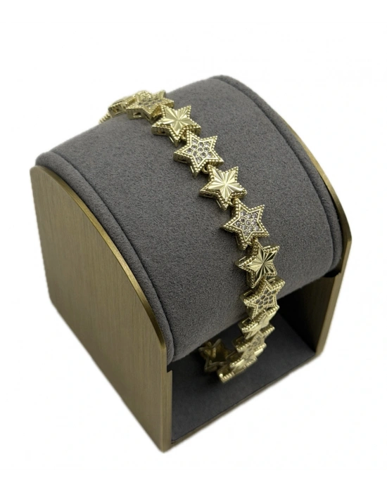 Özel Seri Büyük Yıldız Taş Detay Bileklik(18 cm)