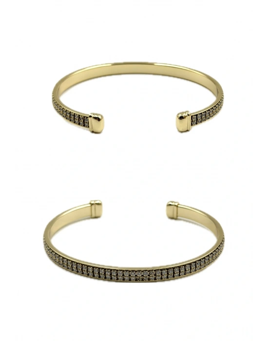 Özel Seri İki Sora Taş İşlemeli Kelepçe