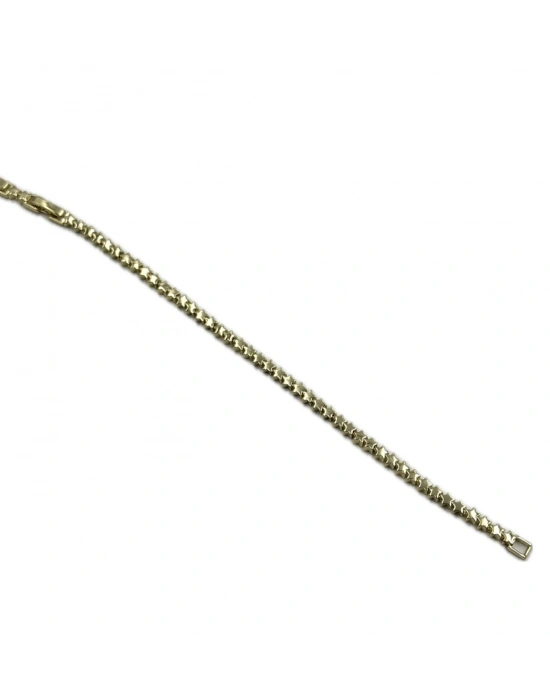 Özel Seri Sıralı Plaka Yıldız Detay Bileklik(19cm)