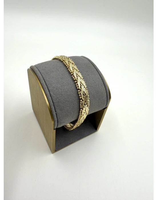 Özel Seri Topçuk Detay Hasır Model Bileklik(19cm)