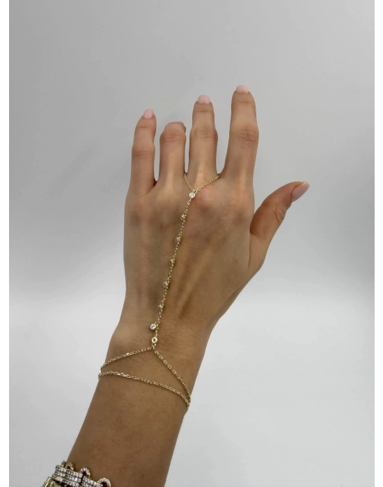 Özel Seri Yuvarlak Taş Detay Sallantılı Şahmeran