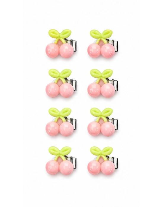 Pembe Kiraz Saç Küpesi