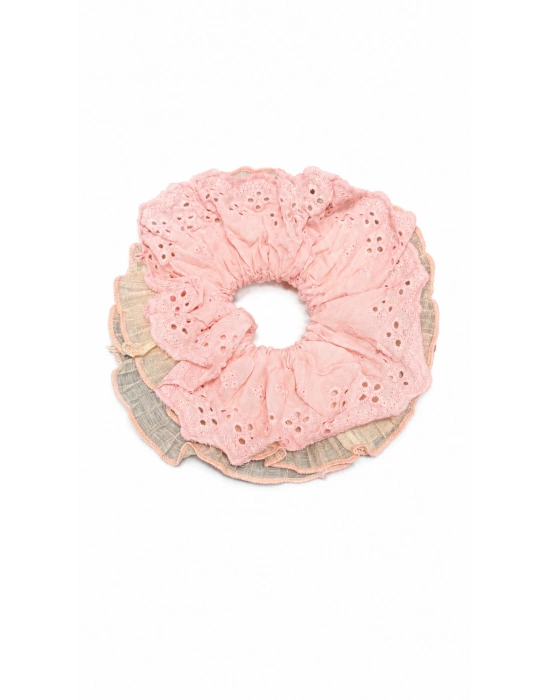 Pembe Kumaş Simit Toka