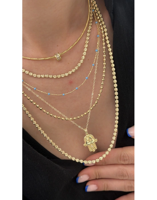 Taş Detay Choker Kolye