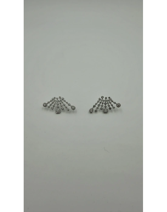 Taş Detay Çubuk Model Küpe