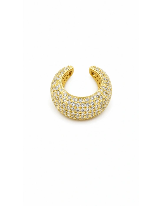 Taşlı Büyük Ear Cuff