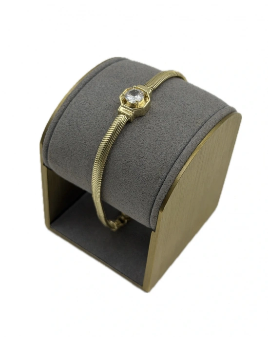 Tektaş Petek Plaka Detay Bileklik(16cm)