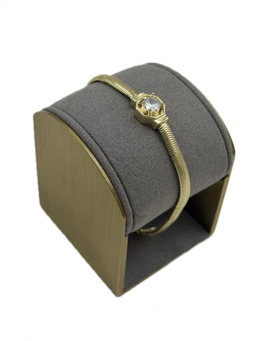 Tektaş Petek Plaka Detay Bileklik(16cm)