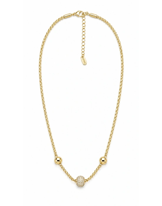 Top Detay Taş İşleme Gold Kadın Kolye(45 cm)