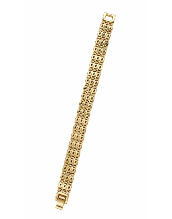 Üç Sıra Geçme Plaka Bileklik(18 cm)