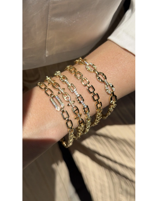 Xuping Kuyumcu Model Gold Bileklik(18cm-uzatma dahil 19cm)