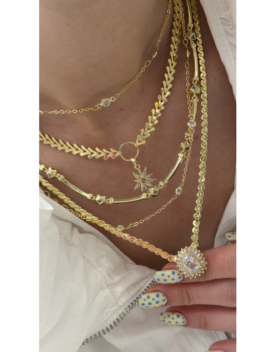 Yaprak Zincir Kolye(40 cm)