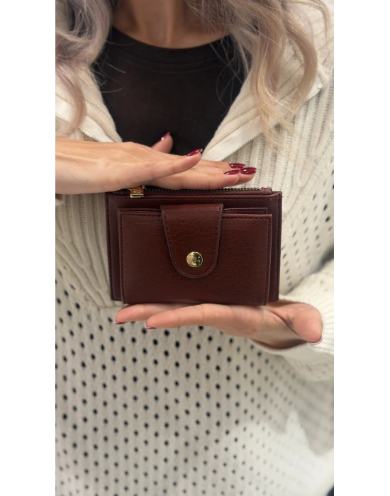 Zarf Model Bordo Kadın Cüzdan