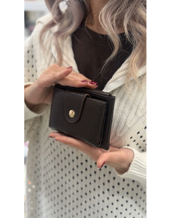 Zarf Model Kahve Kadın Cüzdan